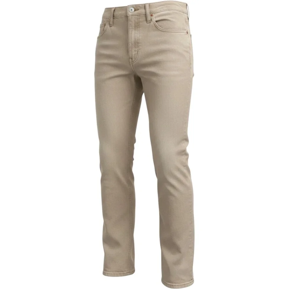 Levis 505 Regular Fit Jeans Mens 30x30 Tan Khaki Straight Leg Denim Pants